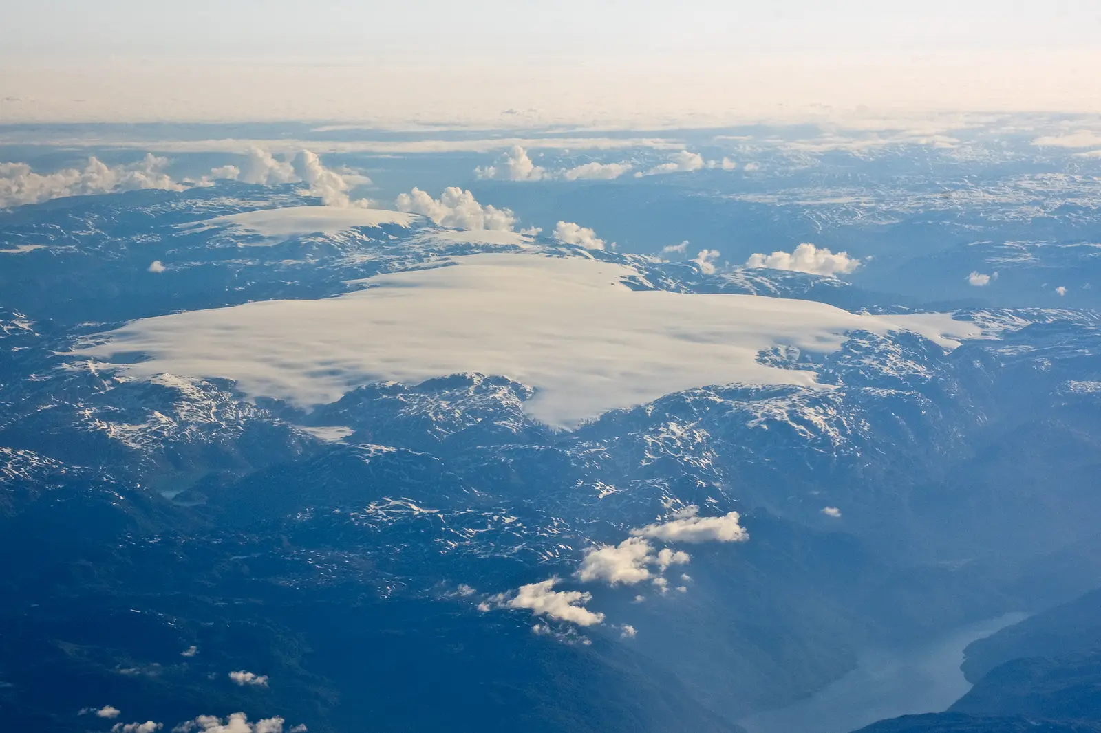 Folgefonna sett fra lufta